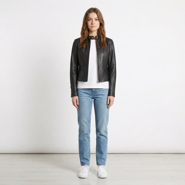 Dalby Leather Biker Jacket