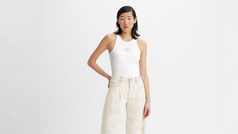 Graphic Cropped Tank